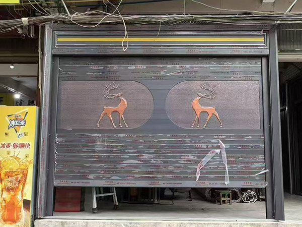 豪华双层雕花铝合金卷闸门