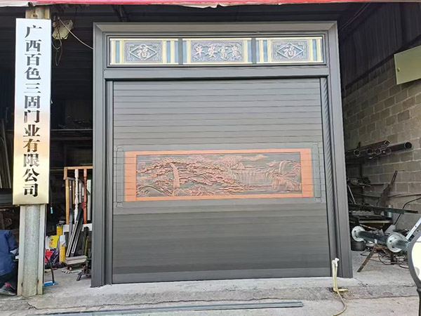 豪华双层雕花铝合金卷闸门